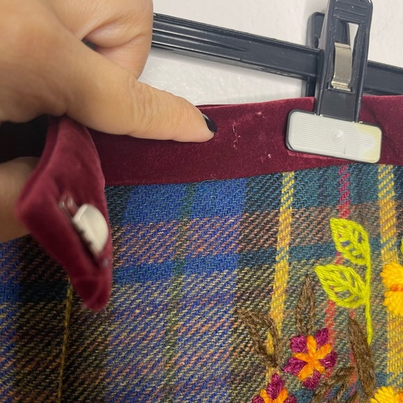 Vintage Plenty Flannel Floral Multi-colored Wool Blend Pants Size Medium - Picture 7 of 13